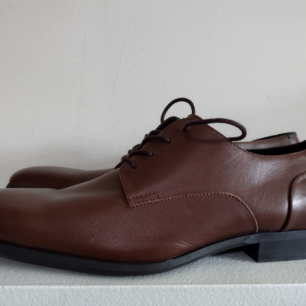 Calvin Klein Genuine  Leather Calf Oxford Dress Shoes Size 13